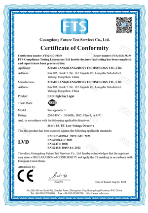 CE LVD LED High Bay Light